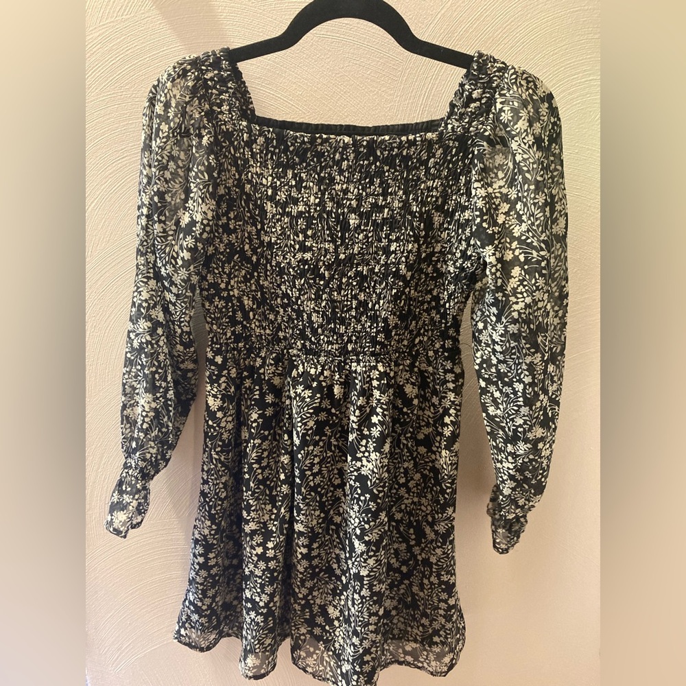 Kids Elegant Black and White Dress